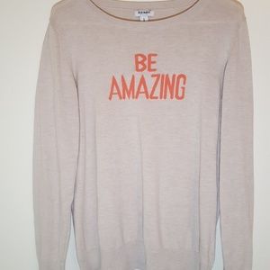 A "be amazing" oversize long sleeve